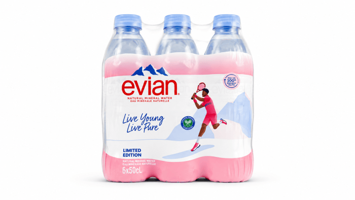 Evian Mineral Water 6 × 500ml, 3L