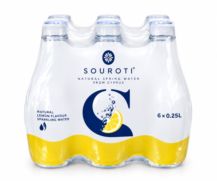 Souroti Sparkling Water Lemon 6x250ml